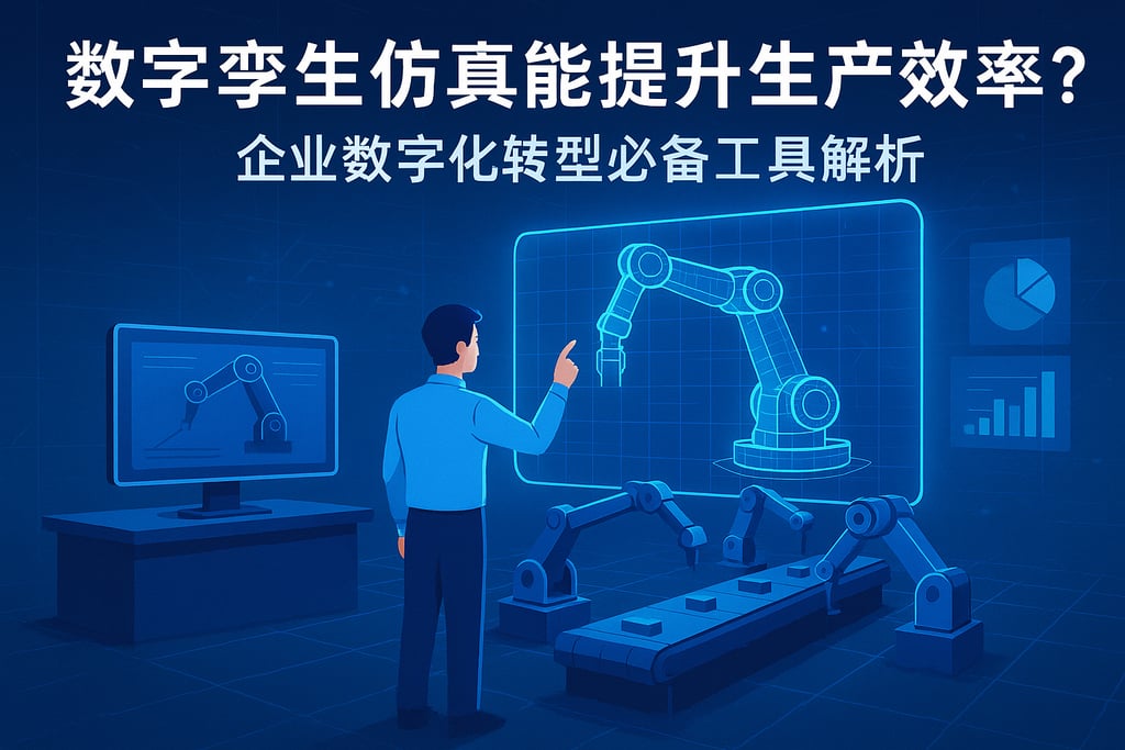 数字孪生仿真能提升生产效率吗？企业数字化转型必备工具解析