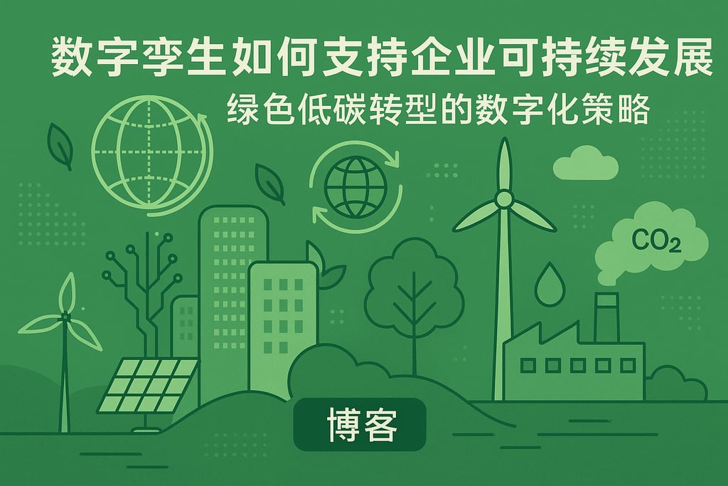 数字孪生如何支持企业可持续发展？绿色低碳转型的数字化策略