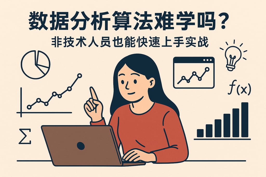 数据分析算法难学吗？非技术人员也能快速上手实战