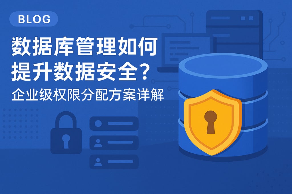 数据库管理如何提升数据安全？企业级权限分配方案详解
