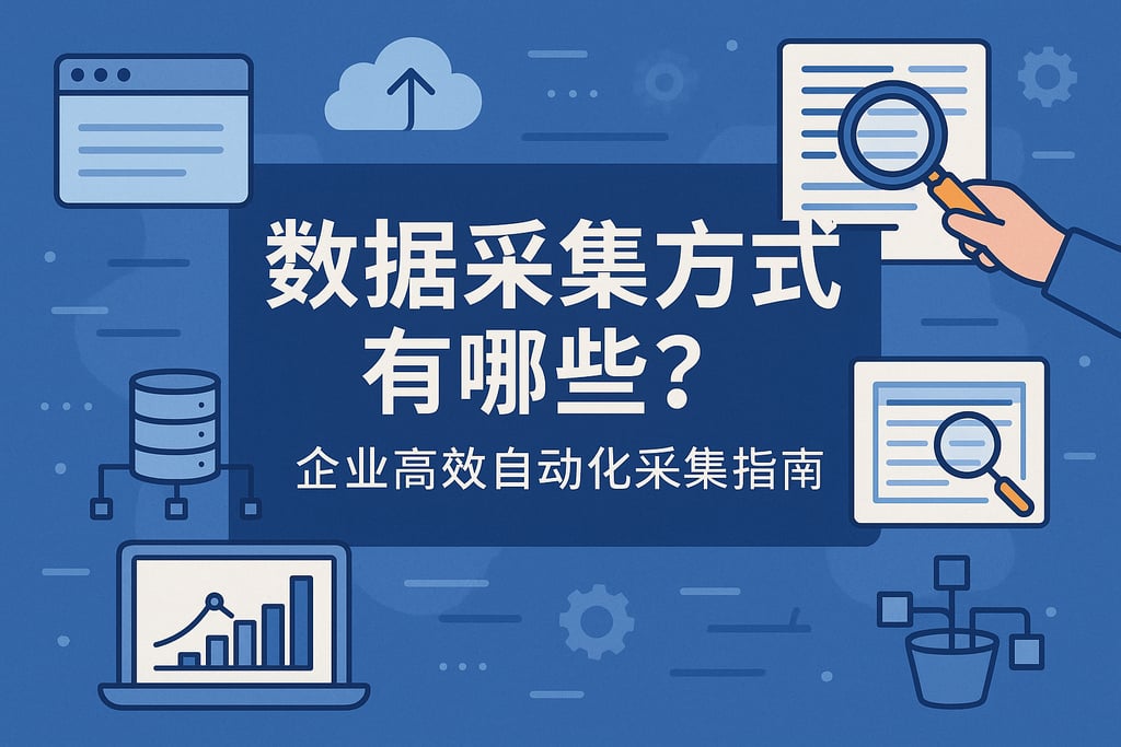 数据采集方式有哪些？企业高效自动化采集指南