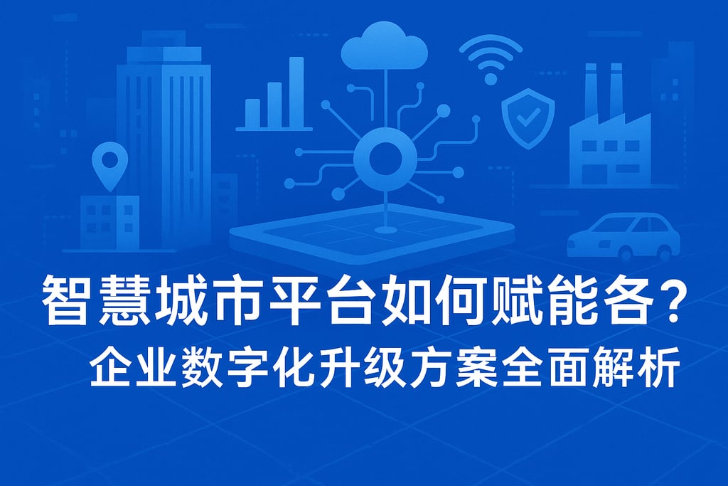 智慧城市平台如何赋能各行业？企业数字化升级方案全面解析。