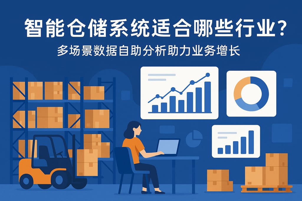 智能仓储系统适合哪些行业？多场景数据自助分析助力业务增长