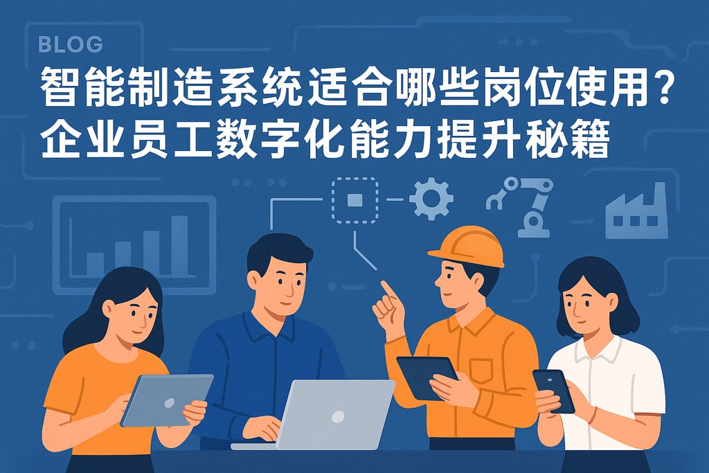 智能制造系统适合哪些岗位使用？企业员工数字化能力提升秘籍