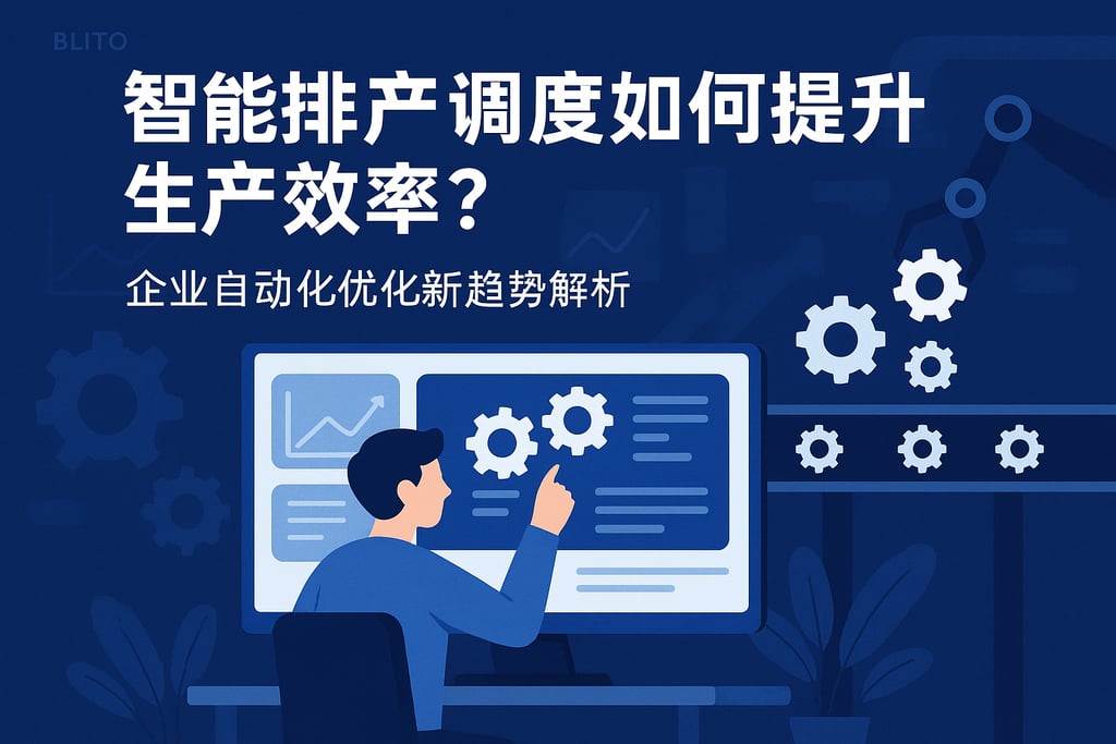 智能排产调度如何提升生产效率？企业自动化优化新趋势解析