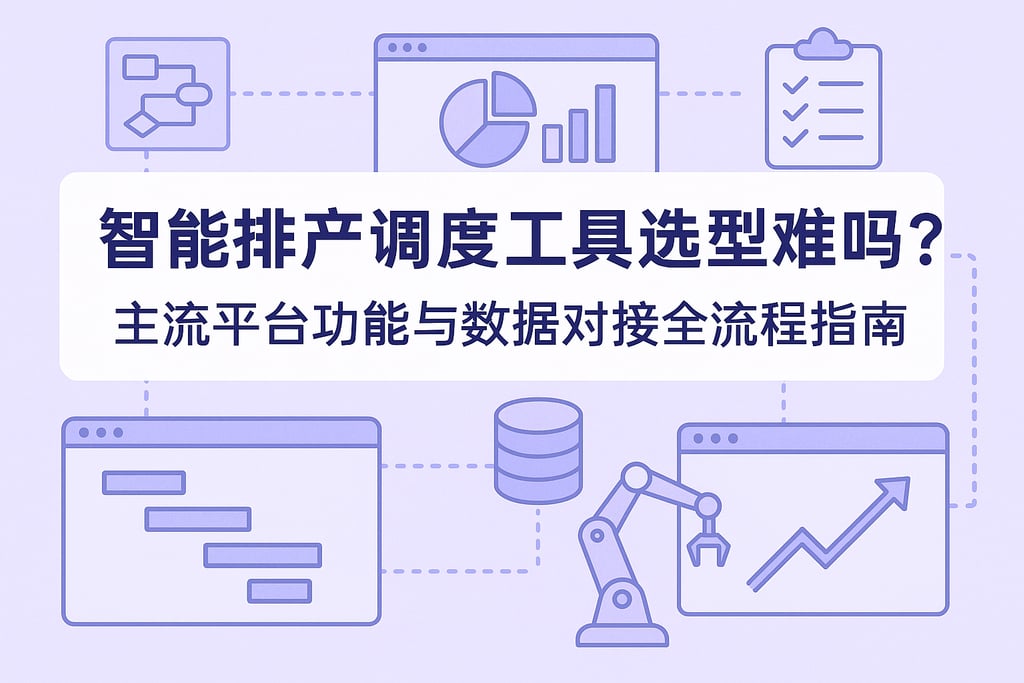 智能排产调度工具选型难吗？主流平台功能与数据对接全流程指南