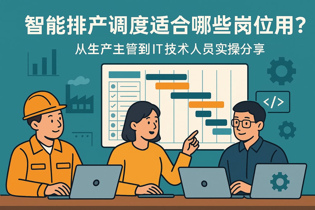智能排产调度适合哪些岗位使用？从生产主管到IT技术人员实操分享
