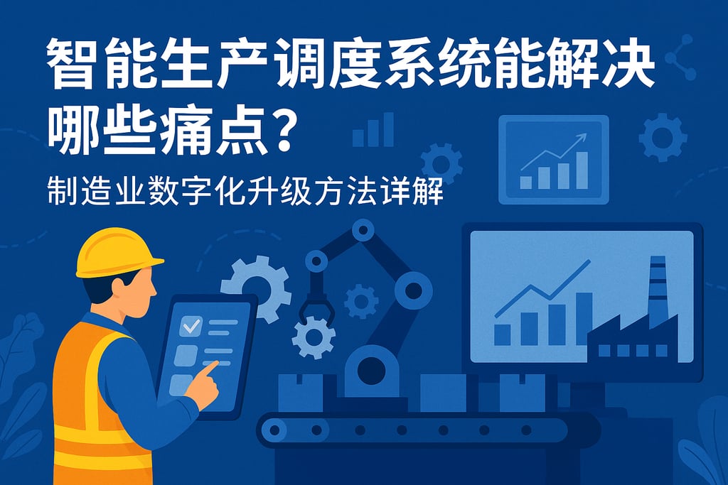 智能生产调度系统能解决哪些痛点？制造业数字化升级方法详解