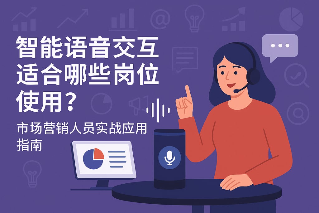 智能语音交互适合哪些岗位使用？市场营销人员实战应用指南