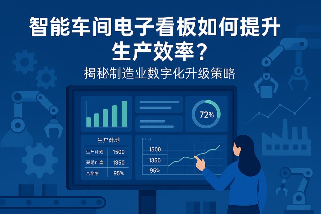 智能车间电子看板如何提升生产效率？揭秘制造业数字化升级策略