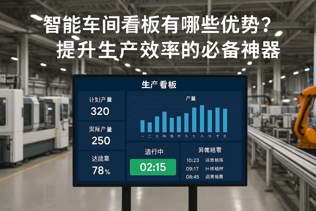智能车间看板有哪些优势？提升生产效率的必备神器