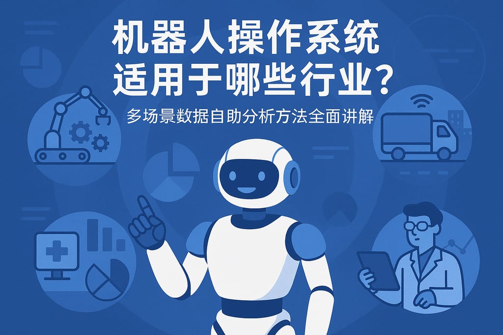 机器人操作系统适用于哪些行业？多场景数据自助分析方法全面讲解