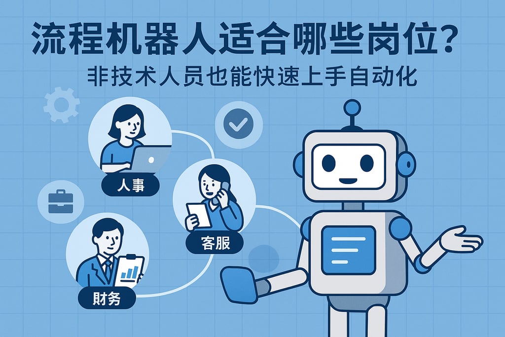 流程机器人适合哪些岗位？非技术人员也能快速上手自动化
