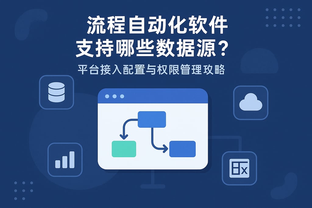 流程自动化软件支持哪些数据源？平台接入配置与权限管理攻略