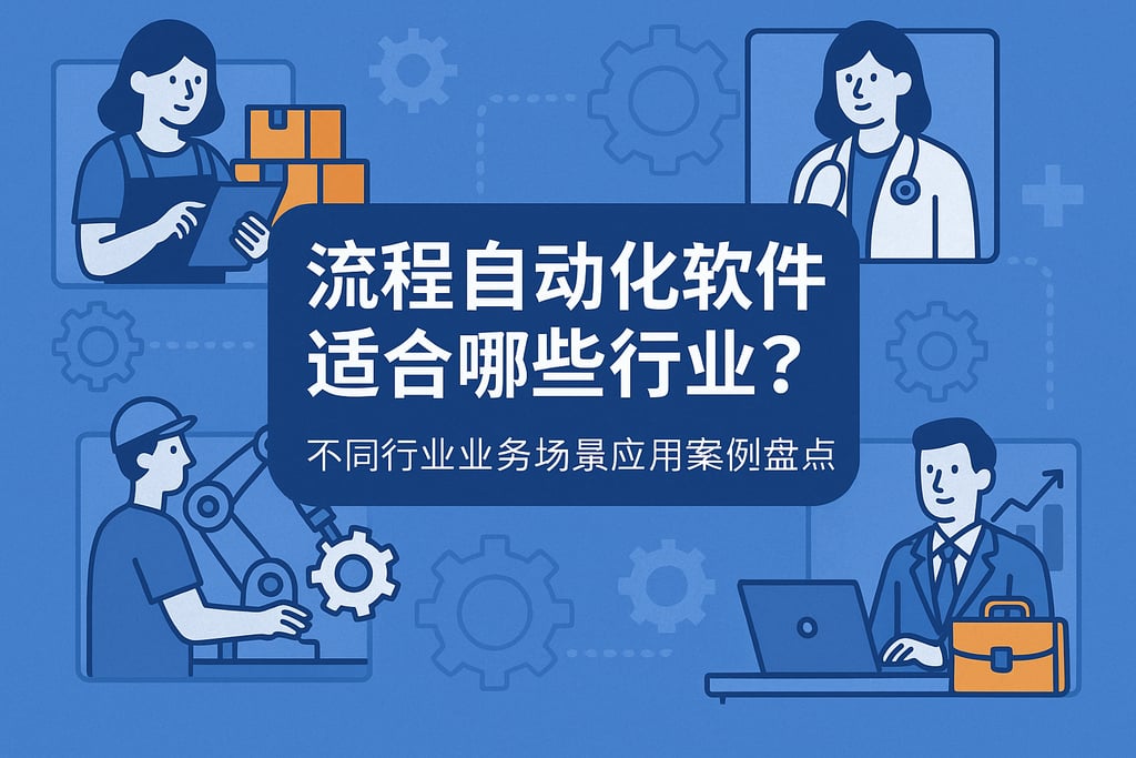流程自动化软件适合哪些行业？不同行业业务场景应用案例盘点