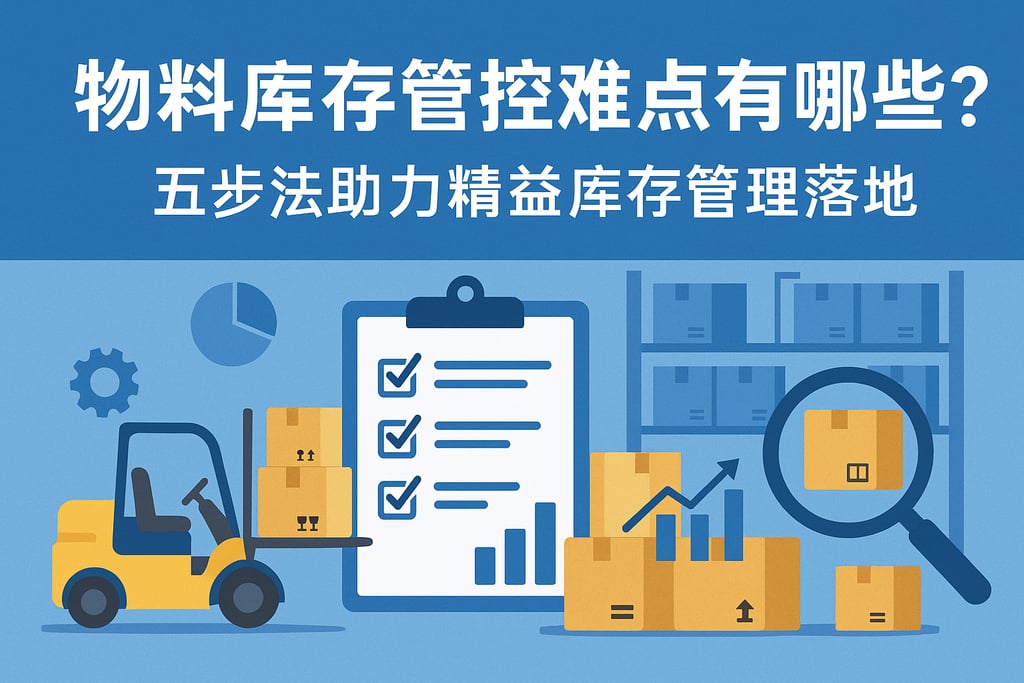 物料库存管控难点有哪些？五步法助力精益库存管理落地