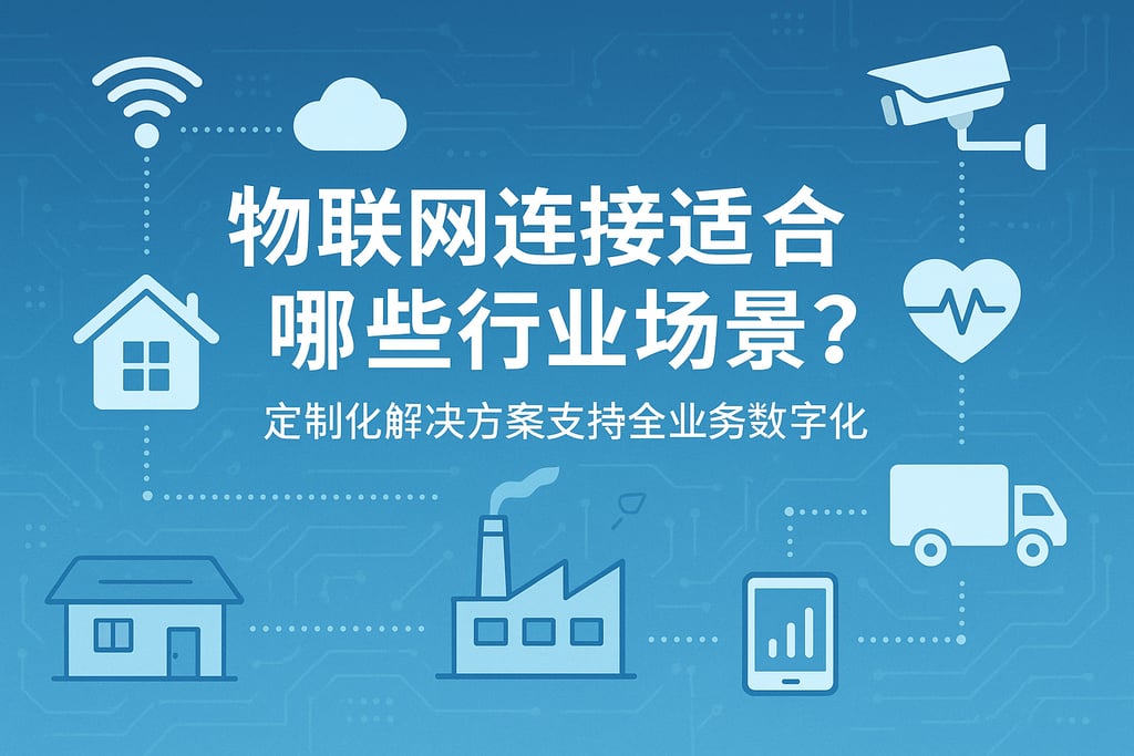 物联网连接适合哪些行业场景？定制化解决方案支持全业务数字化