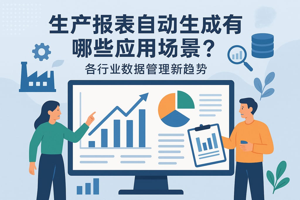 生产报表自动生成有哪些应用场景？各行业数据管理新趋势