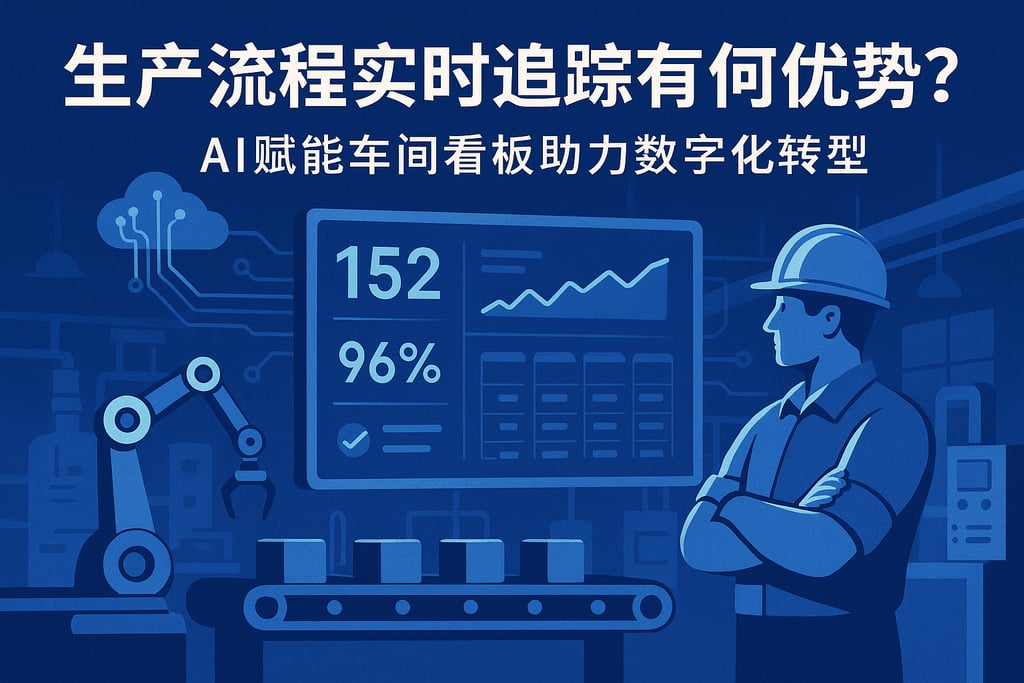 生产流程实时追踪有何优势？AI赋能车间看板助力数字化转型
