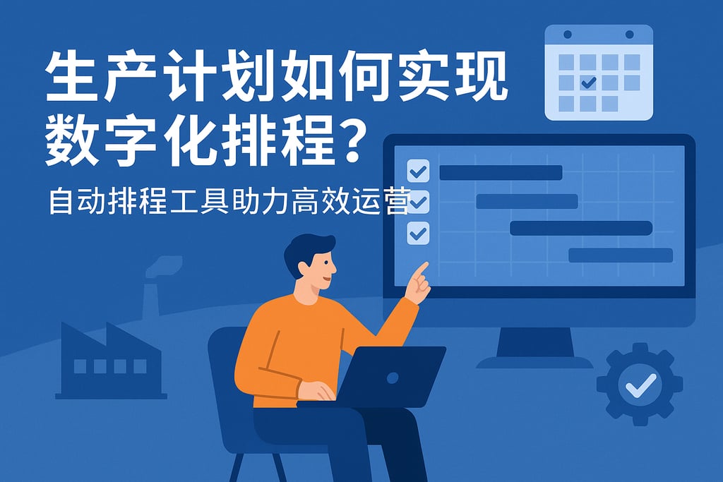 生产计划如何实现数字化排程？自动排程工具助力高效运营