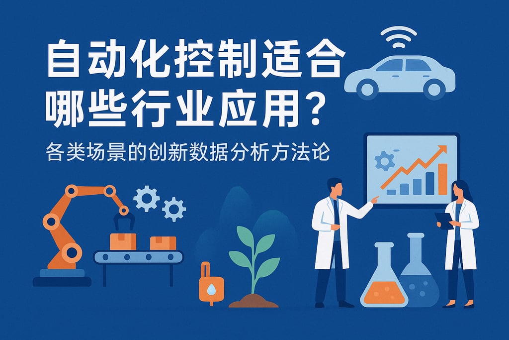 自动化控制适合哪些行业应用？各类场景的创新数据分析方法论