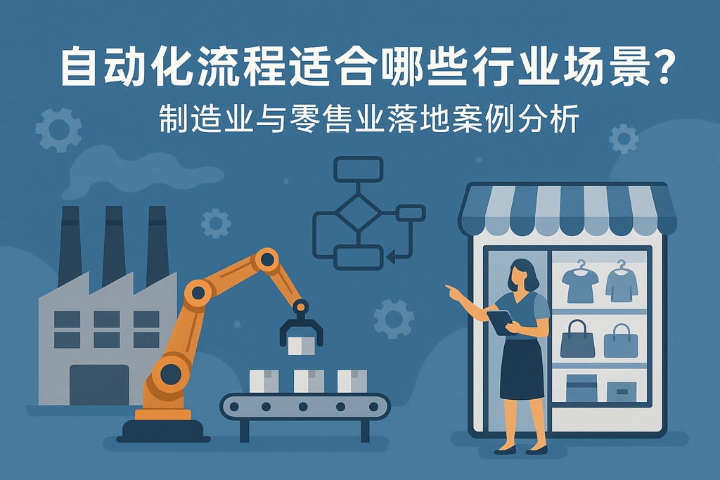 自动化流程适合哪些行业场景？制造业与零售业落地案例分析