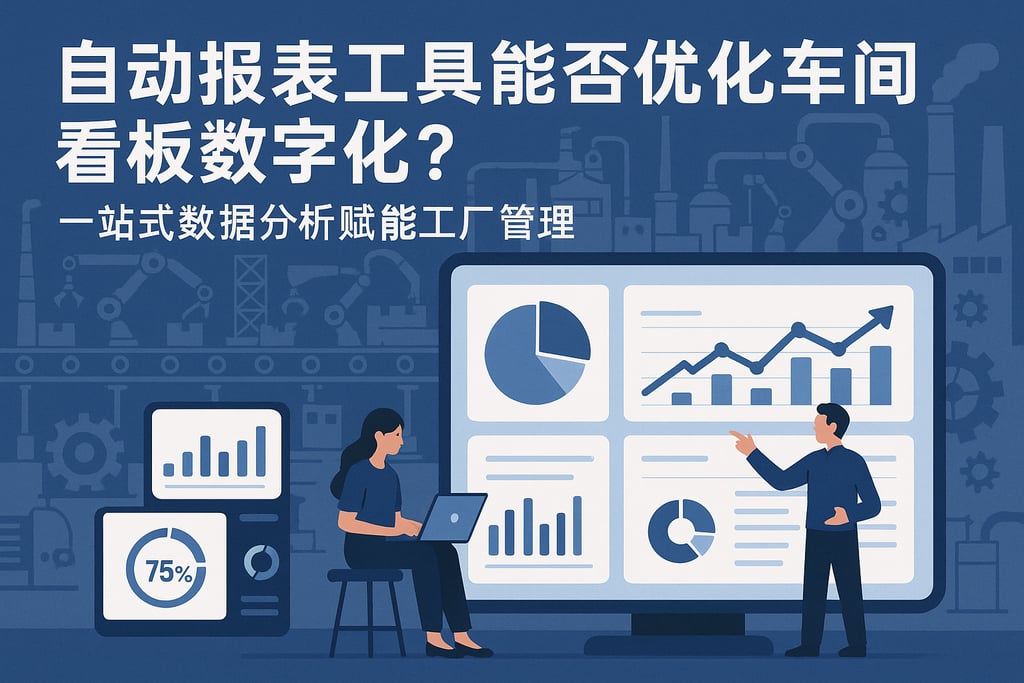 自动报表工具能否优化车间看板数字化？一站式数据分析赋能工厂管理