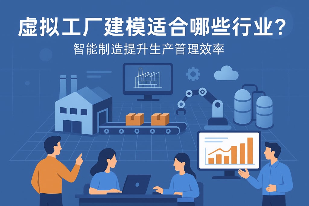 虚拟工厂建模适合哪些行业？智能制造提升生产管理效率