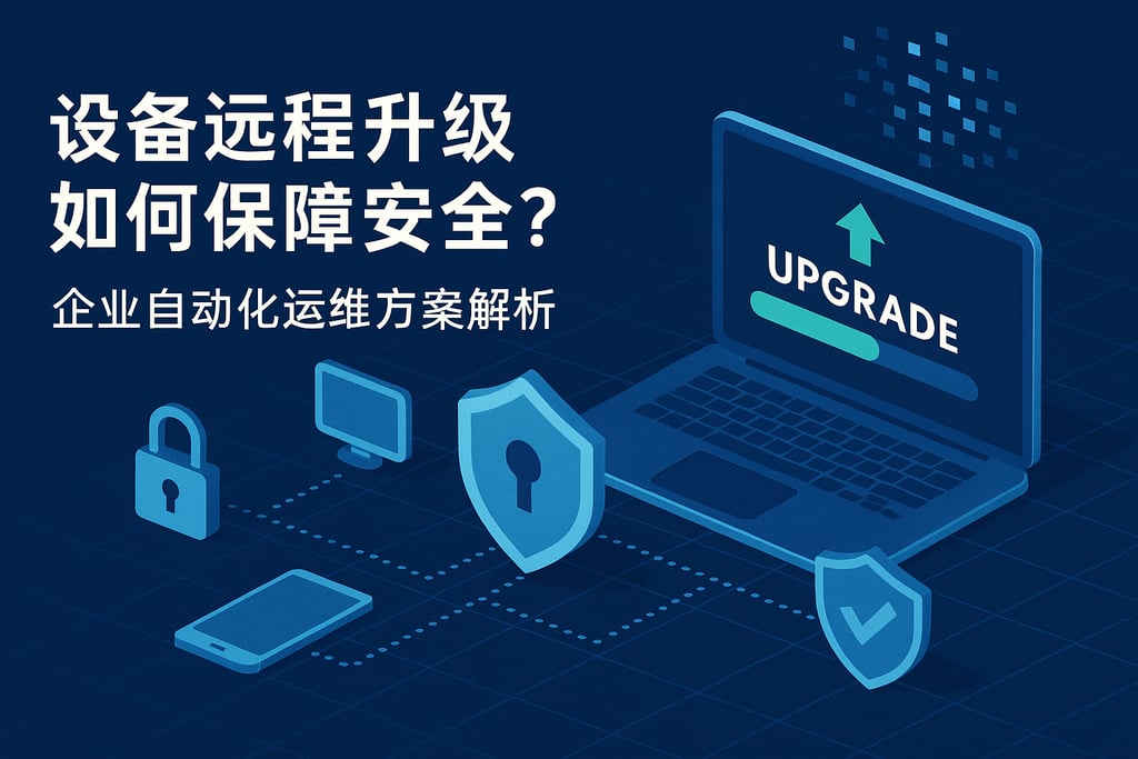 设备远程升级如何保障安全？企业自动化运维方案解析