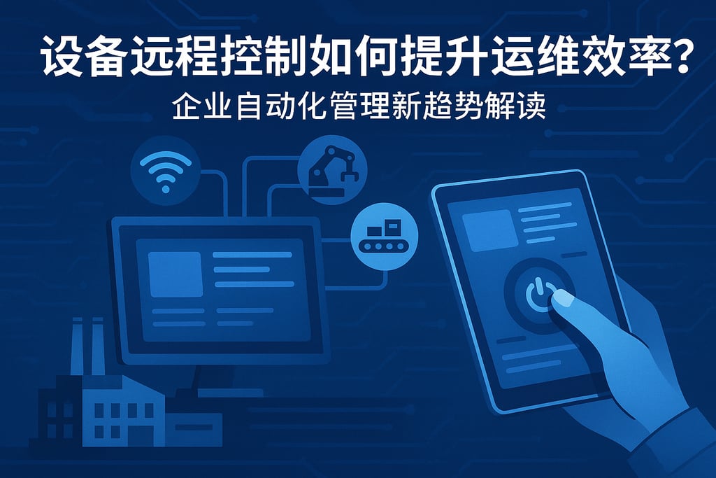设备远程控制如何提升运维效率？企业自动化管理新趋势解读