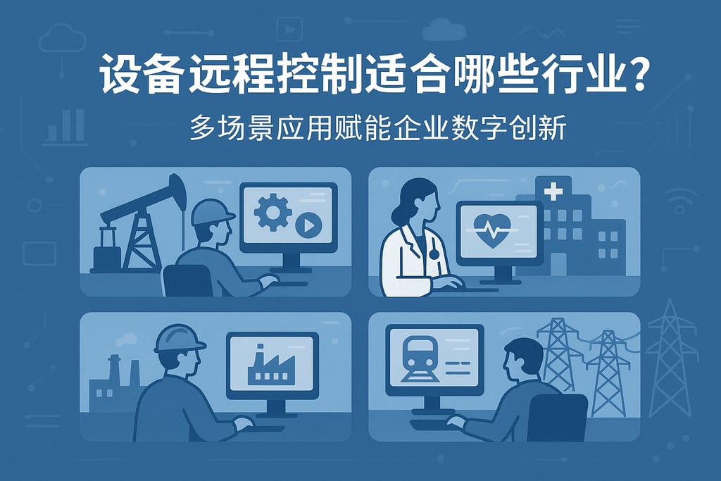 设备远程控制适合哪些行业？多场景应用赋能企业数字创新