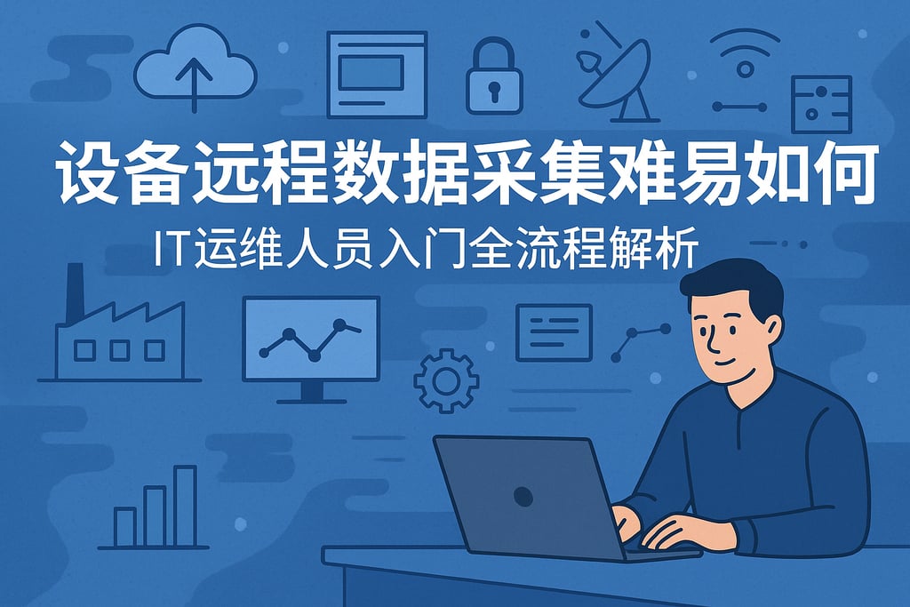 设备远程数据采集难易如何？IT运维人员入门全流程解析