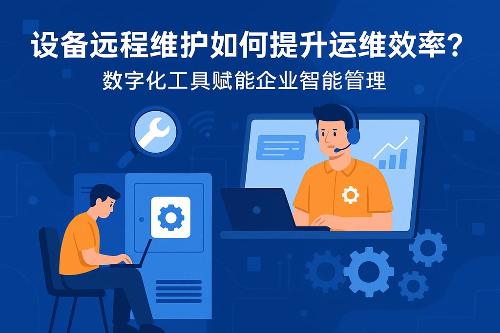 设备远程维护如何提升运维效率？数字化工具赋能企业智能管理