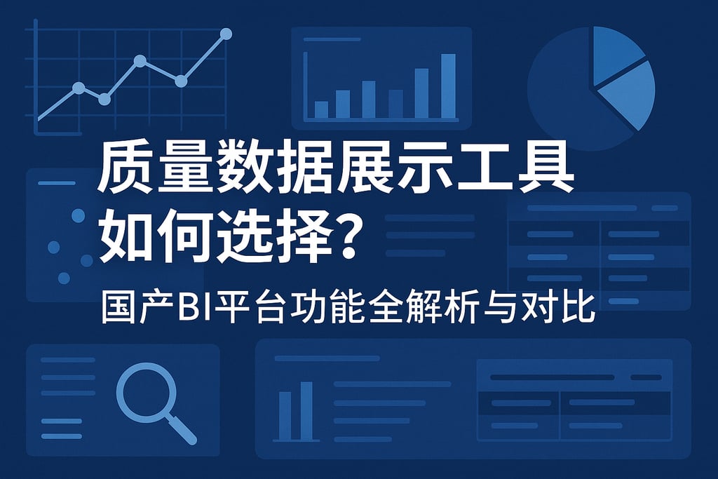 质量数据展示工具如何选择？国产BI平台功能全解析与对比