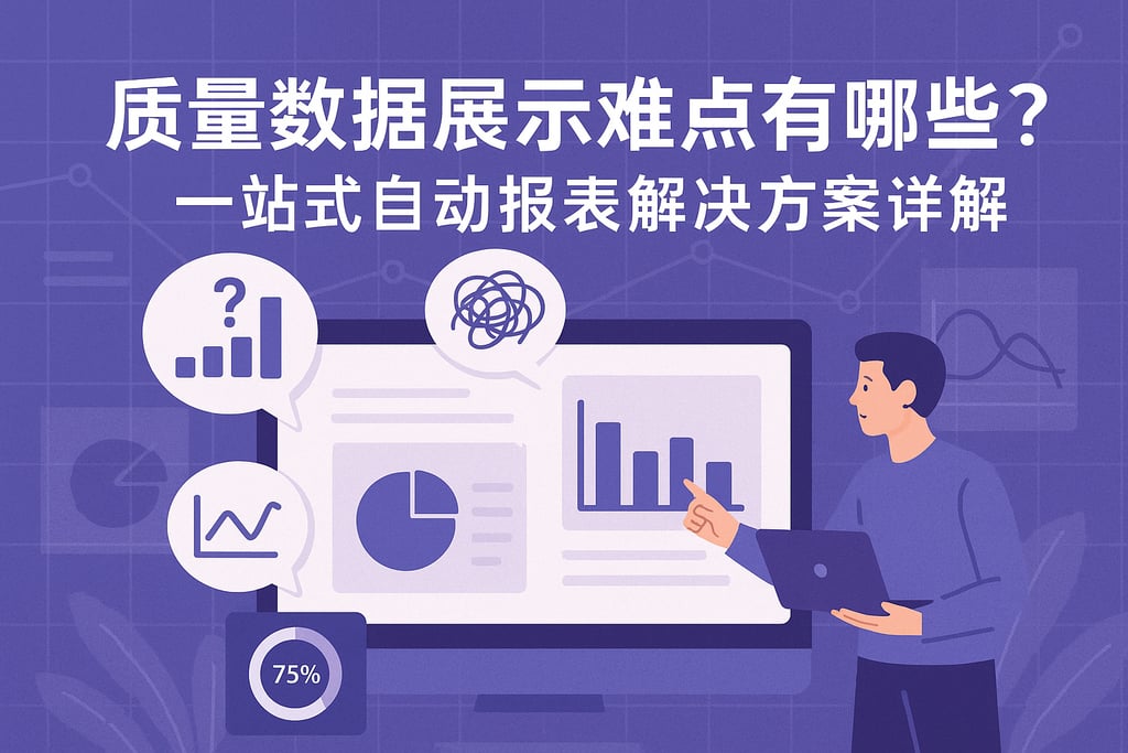 质量数据展示难点有哪些？一站式自动报表解决方案详解