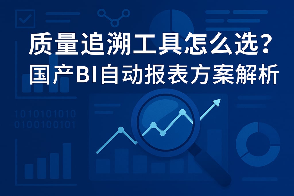 质量追溯工具怎么选？国产BI自动报表方案解析