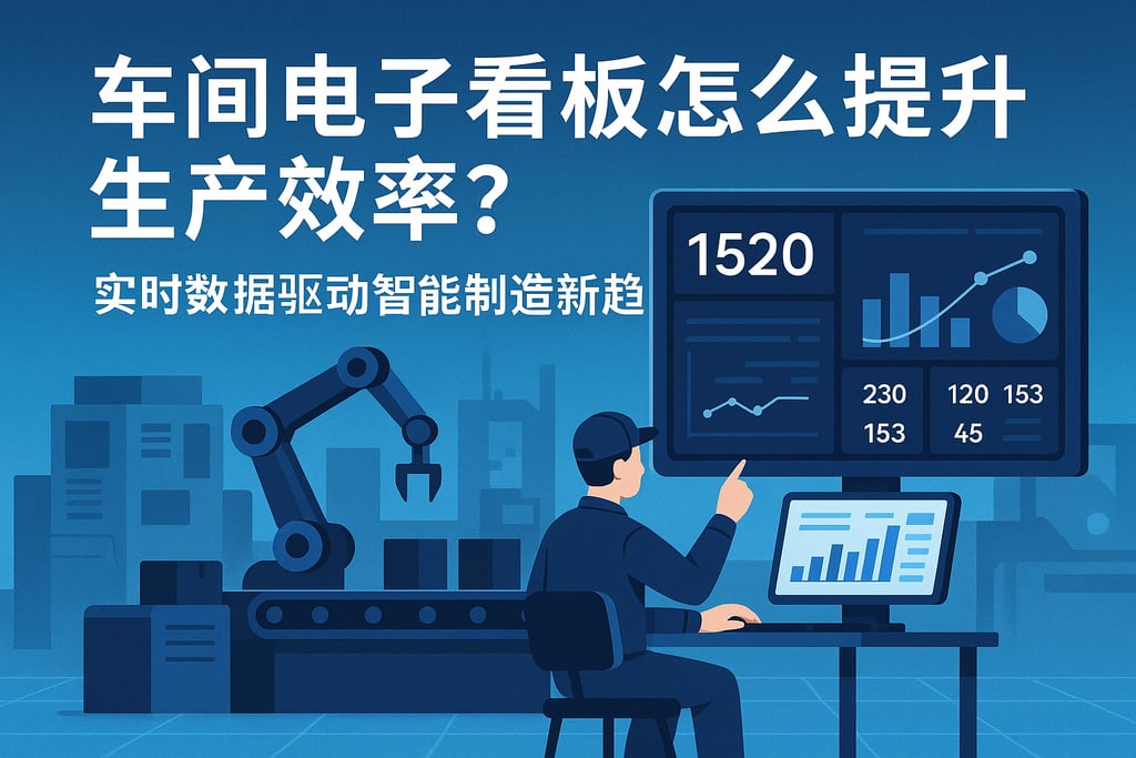 车间电子看板怎么提升生产效率？实时数据驱动智能制造新趋势