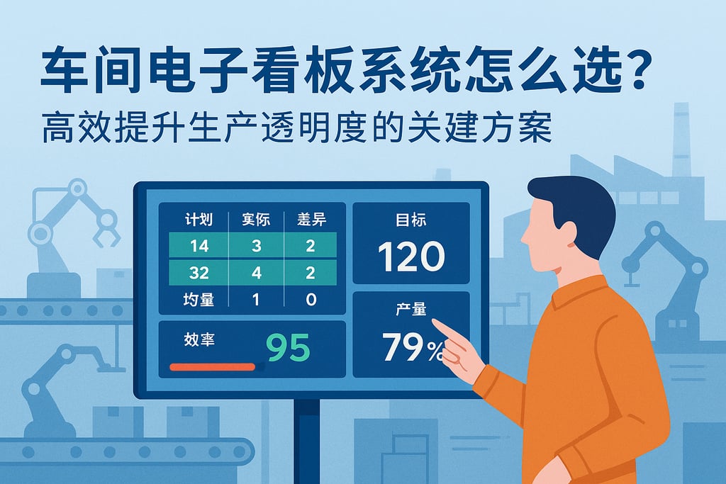 车间电子看板系统怎么选？高效提升生产透明度的关键方案