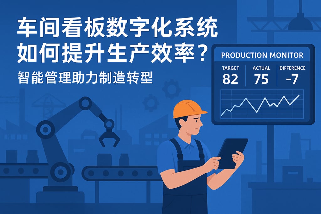 车间看板数字化系统如何提升生产效率？智能管理助力制造转型