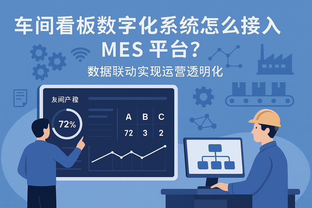 车间看板数字化系统怎么接入MES平台？数据联动实现运营透明化