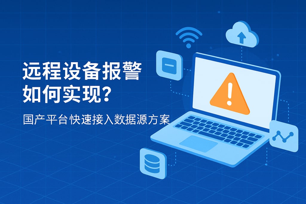 远程设备报警如何实现？国产平台快速接入数据源方案
