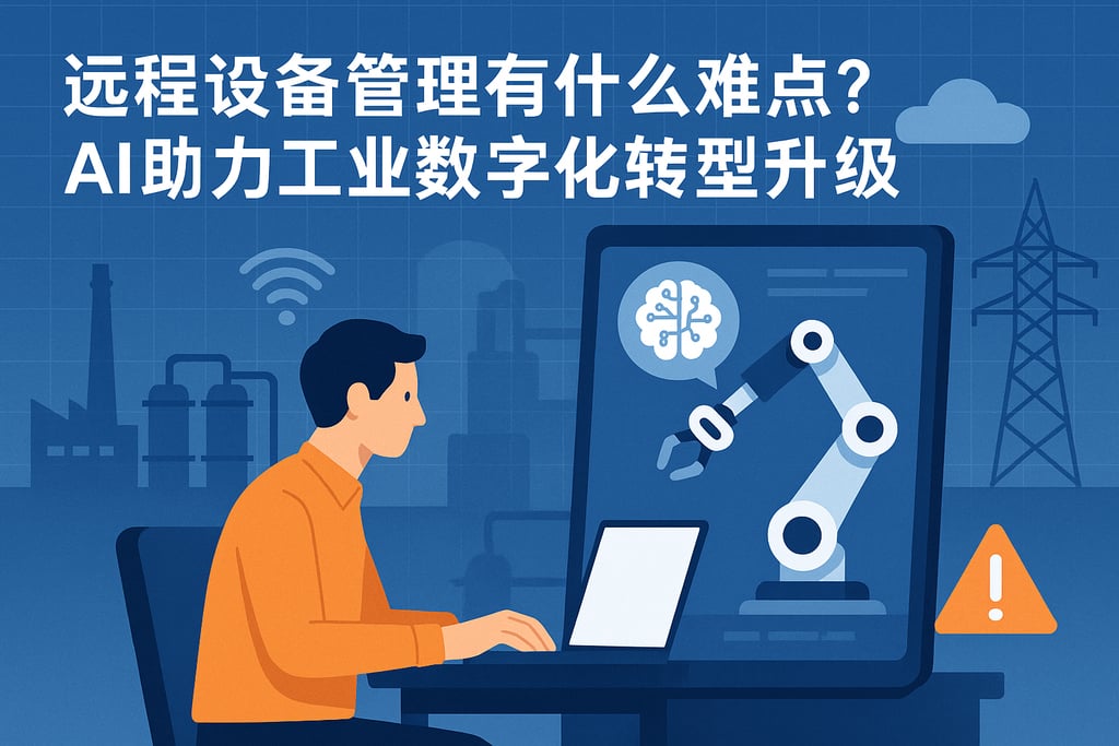 远程设备管理有什么难点？AI助力工业数字化转型升级