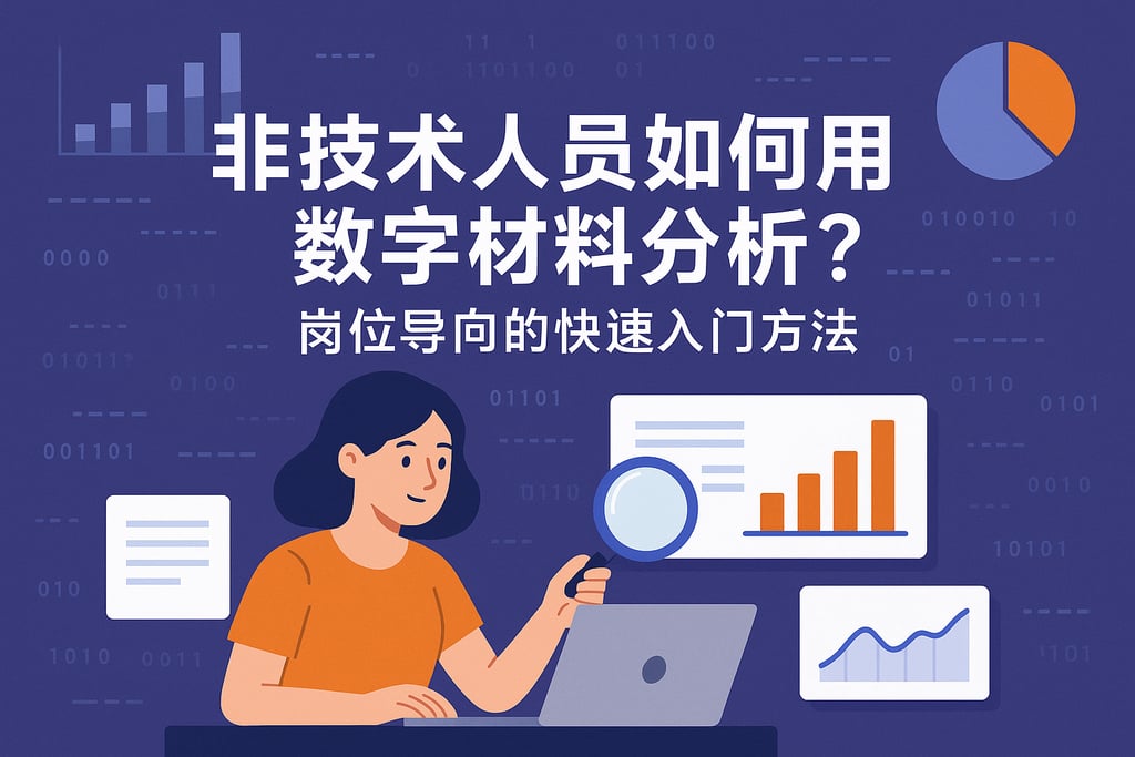 非技术人员如何用数字材料分析？岗位导向的快速入门方法
