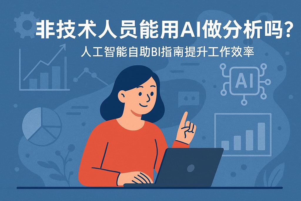非技术人员能用AI做分析吗？人工智能自助BI指南提升工作效率