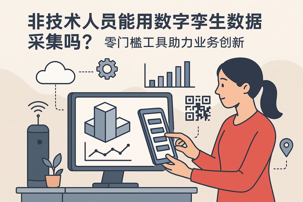 非技术人员能用数字孪生数据采集吗？零门槛工具助力业务创新