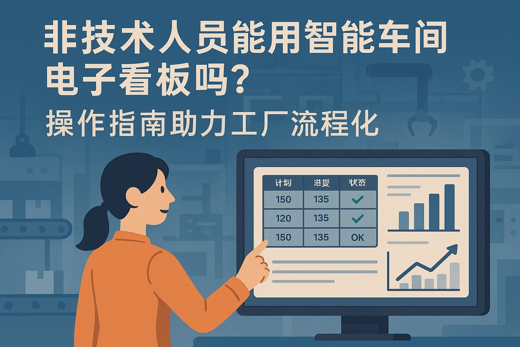 非技术人员能用智能车间电子看板吗？操作指南助力工厂流程优化