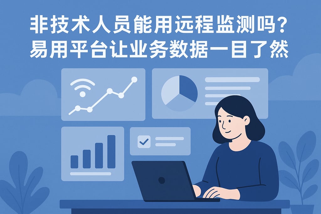 非技术人员能用远程监测吗？易用平台让业务数据一目了然