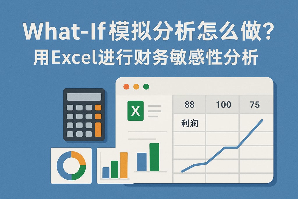 What-If模拟分析怎么做？用Excel进行财务敏感性分析