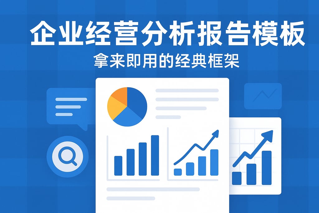 企业经营分析报告模板推荐？拿来即用的经典框架