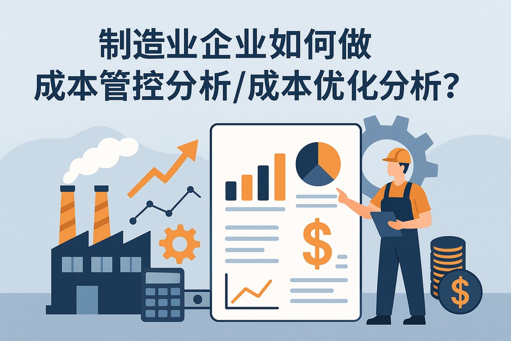 制造业企业如何做成本管控分析/成本优化分析？